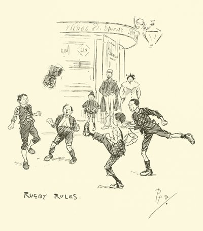 Illustration til Phil Mays Gutter-Snipes af Phil May