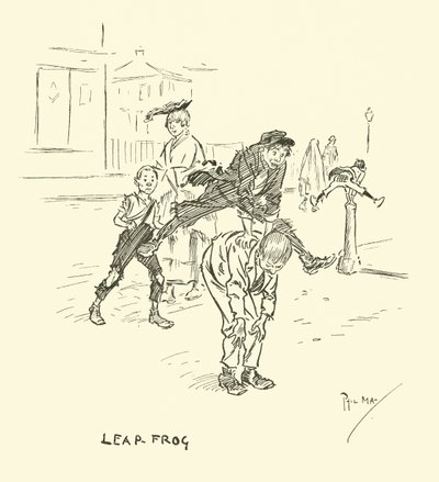 Illustration til Phil Mays Gutter-Snipes af Phil May