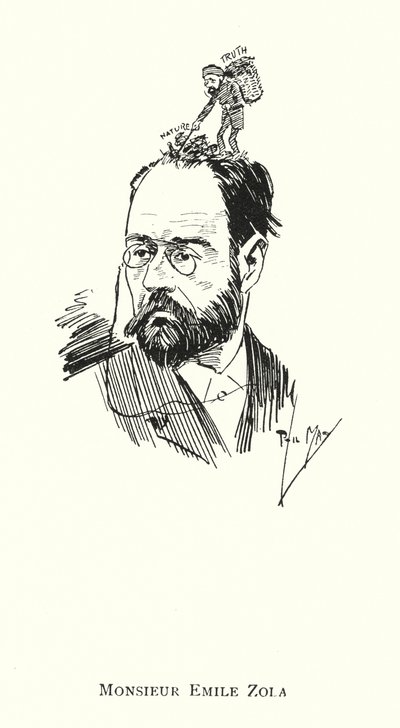 Monsieur Emile Zola (litho) af Phil May