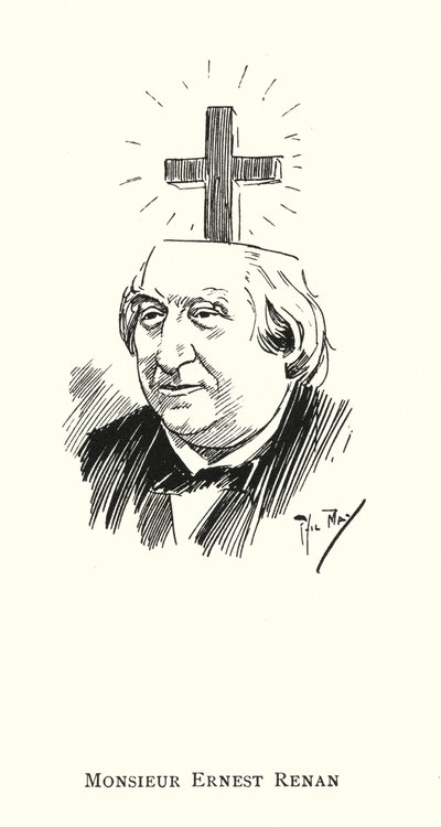 Monsieur Ernest Renan (litho) af Phil May