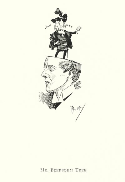 Mr Beerbohm Tree (litho) af Phil May