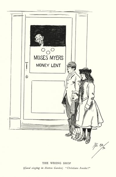 Den forkerte butik (litho) af Phil May