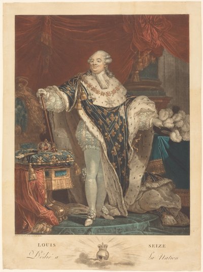 Ludvig 16. af Philibert-Louis Debucourt