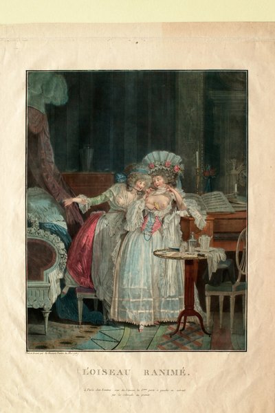Den genoplivede fugl af Philibert-Louis Debucourt