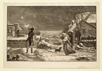 Vinter, eller Ægtemanden af Philibert-Louis Debucourt