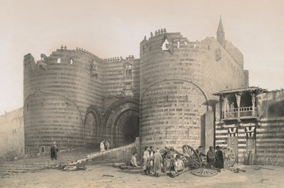 Porten til Saladins citadel af Philibert Joseph Girault de Prangey