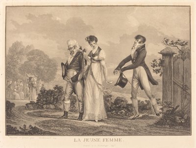 Den unge dame af Philibert Louis Debucourt