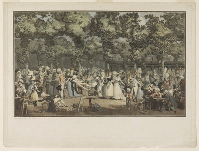 Den offentlige Promenade af Philibert Louis Debucourt