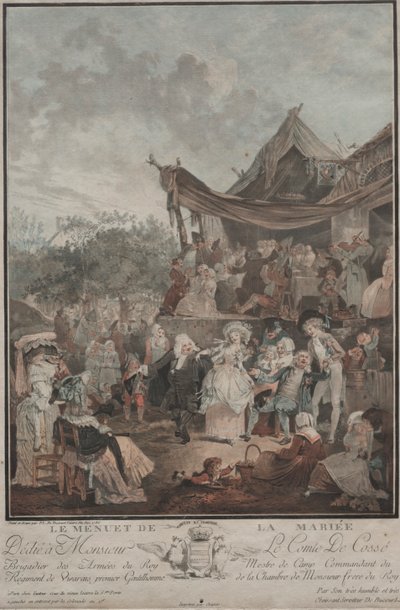 Brudens Menuet af Philibert Louis Debucourt