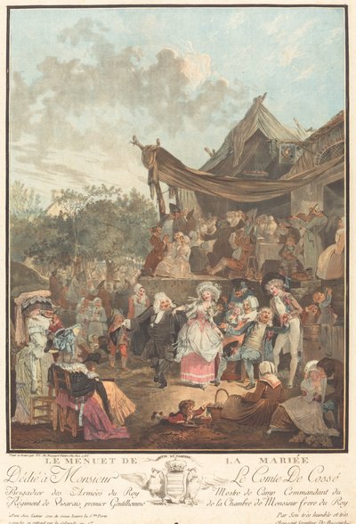 Brudens menuet af Philibert Louis Debucourt