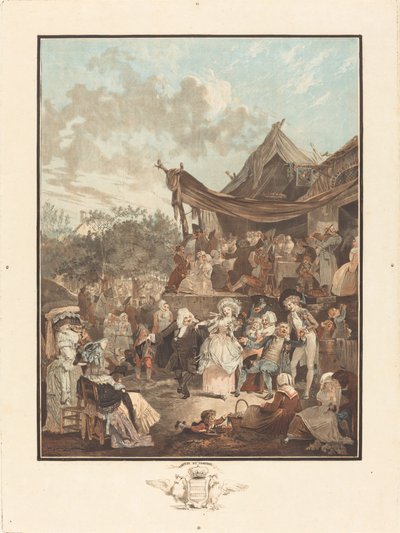 Brudens menuet af Philibert Louis Debucourt