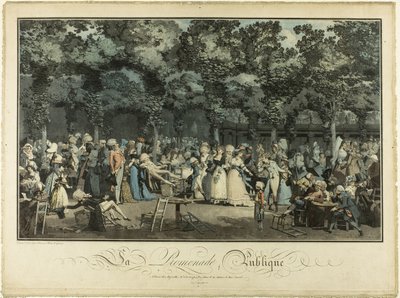 Offentlig gang af Philibert Louis Debucourt