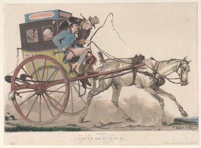 Vejen til St. Cloud, 1816. af Philibert Louis Debucourt