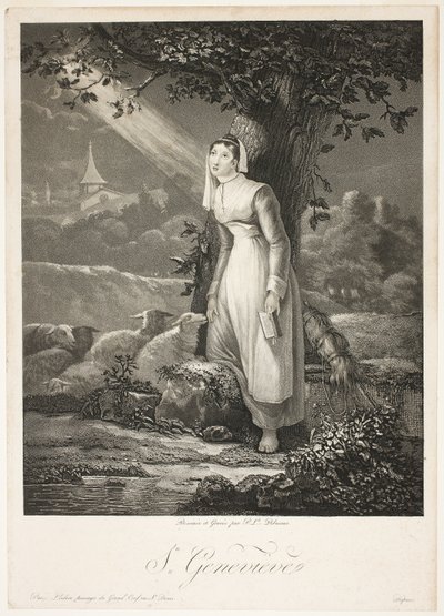 Sankt Genevieve af Philibert Louis Debucourt
