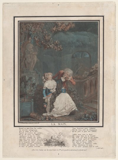 Hånden, 1788. af Philibert Louis Debucourt