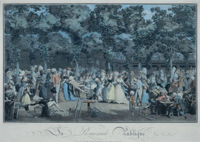Den offentlige Promenade af Philibert Louis Debucourt