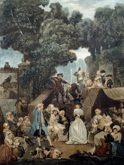 Bryllup på slottet af Philibert Louis Debucourt