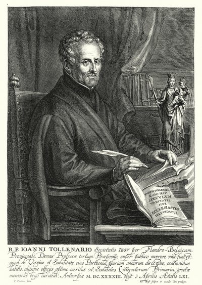 Jan de Toolenaere, flamsk jesuit (gravering) af Philip (after) Fruytiers