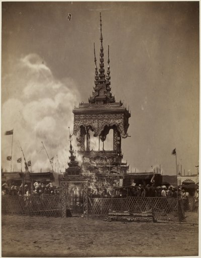En burmesisk ligbrænding af Philip Adolphe Klier