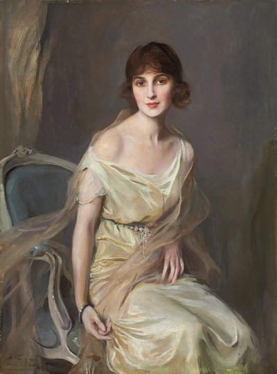 Portræt af Dona Maria Mercedes de Alvear af Philip Alexius de Laszlo
