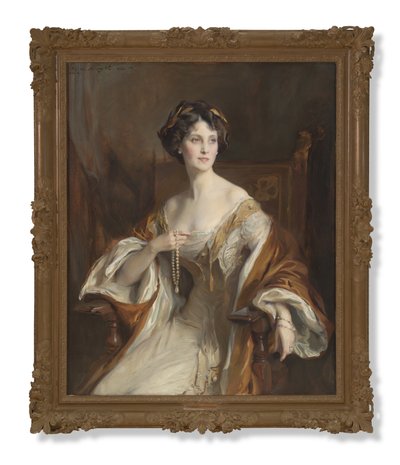 Portræt af Winifred Cavendish-Bentinck, hertuginde af Portland af Philip Alexius de Laszlo