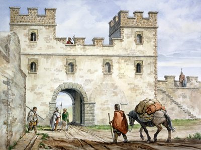 Housesteads Roman Fort, 3. århundrede, c1990-2010 af Philip Corke
