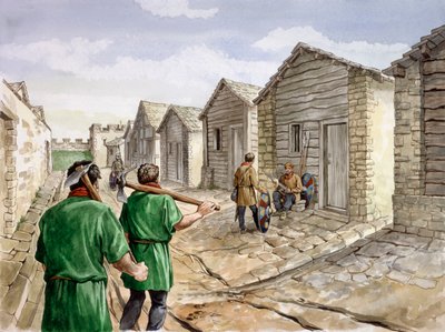 Housesteads Roman Fort, 4. århundrede, c1990-2010 af Philip Corke