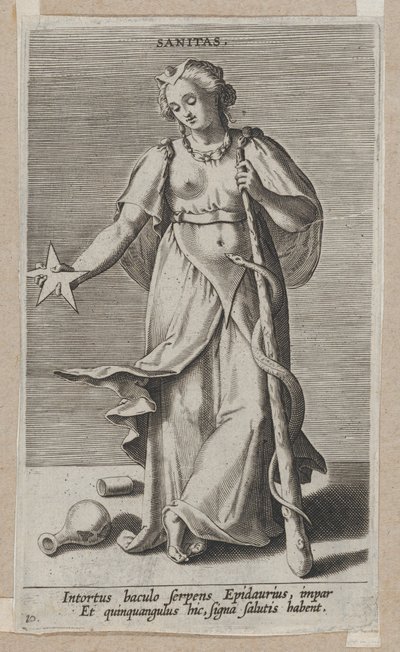 Sanitas, fra Prosopographia, ca. 1585-90., ca. 1585-90. af Philip Galle