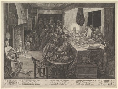 Jomfruens død, 1574. af Philip Galle