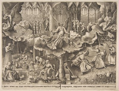 Lignelsen om de vise og tåbelige jomfruer, ca. 1560-63. af Philip Galle