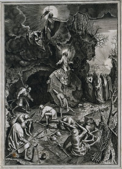 Kristi opstandelse, ca. 1562. af Philip Galle