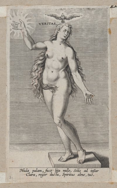Sandhed, fra Prosopographia, ca. 1585-90, ca. 1585-90. af Philip Galle