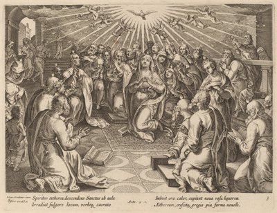 pinse af Philip Galle after Jan van der Straet