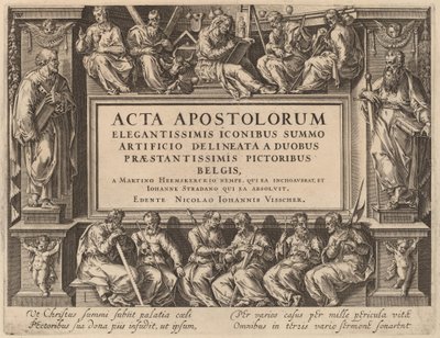 Titel side af Philip Galle after Maerten van Heemskerck after Jan van der Straet