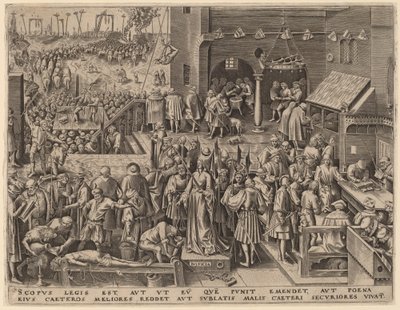 Retfærdighed af Philip Galle after Pieter Bruegel the Elder