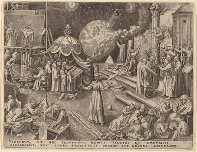 Afholdenhed af Philip Galle after Pieter Bruegel the Elder