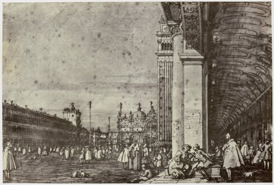 Canaletto, Piazza di San Marco af Philip Henry Delamotte