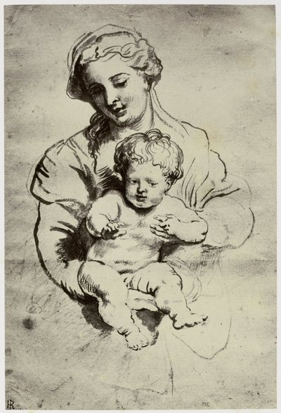 Rubens, hans kone og barn af Philip Henry Delamotte