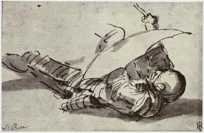 Salvator Rosa, Den sårede soldat af Philip Henry Delamotte