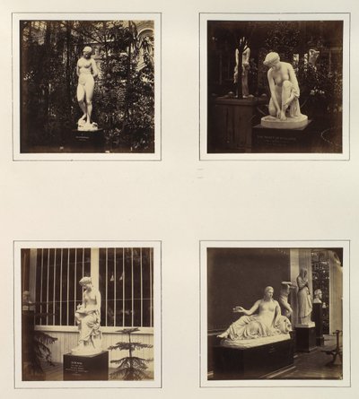 [Skulpturer af Andromeda, Atalantas toilet, Corinna og en Naiad], ca. 1859. af Philip Henry Delamotte.