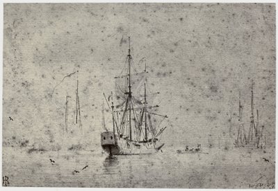 Willem van der Velde, Skibsfart af Philip Henry Delamotte
