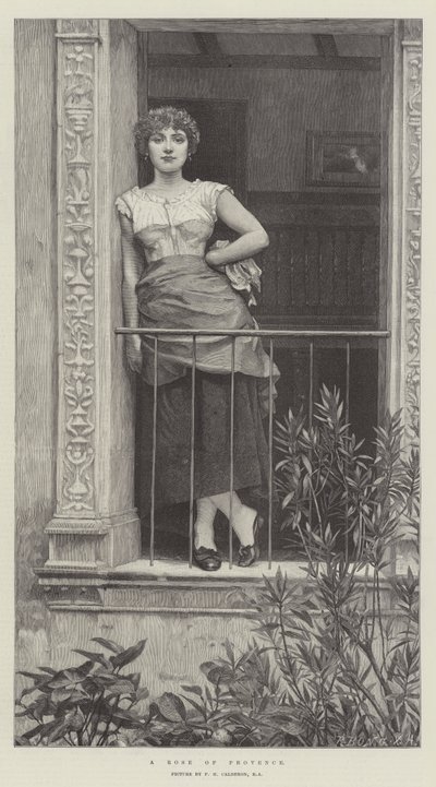 En rose fra Provence af Philip Hermogenes Calderon