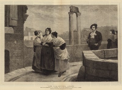 Les Coquettes, Arles af Philip Hermogenes Calderon