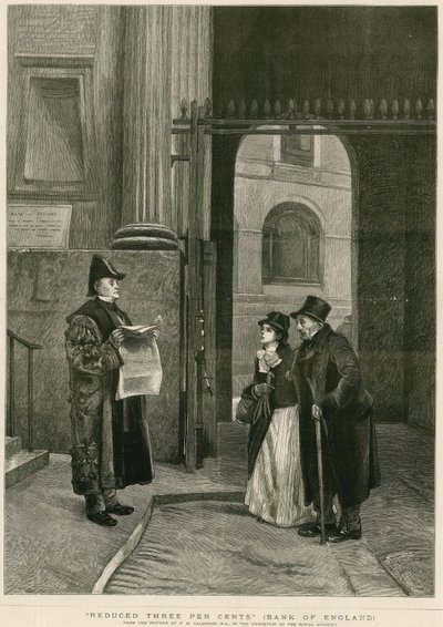 Reduceret tre procent, Bank of England af Philip Hermogenes Calderon