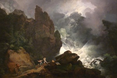 En lavine i Alperne af Philip James de Loutherbourg