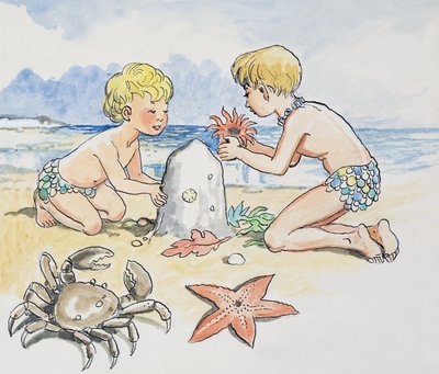 Ved havet, illustration fra 