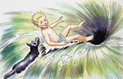 Falling into the Whirlpool, illustration fra 