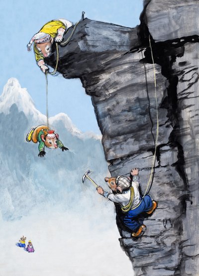 The Town Mouse and the Country Mouse (gouache på papir) af Philip Mendoza