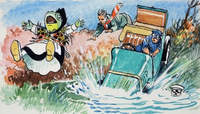 Toad of Toad Hall (gouache på papir) af Philip Mendoza