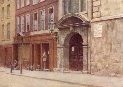 Døråbningen til St Georges Church, Botolph Lane, 1904 af Philip Norman